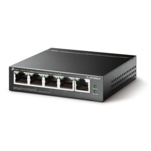 TP-Link TL-SG1005P, 5 Port Gigabit PoE Switch, 4 PoE+ Ports @65W, Desktop, Plug & Play, Sturdy Metal w/ Shielded Ports, Fanless, QoS & IGMP Snooping - Image 3