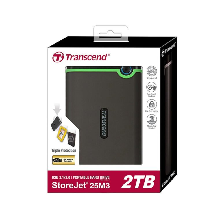 Transcend 2TB StoreJet 25m3S 2.5-inch USB 3.0 External Hard Drive