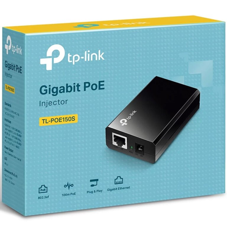 TP Link omada Gigabit POE150S PoE Injector,48V dc Input,500mA,15.4W