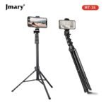 Jmary MT36 Selfie Stick Phone Tripod 67" Extendable Travel Tripod Stand with Phone Clip 1.7 meter Tripod for Video Shooting vlog