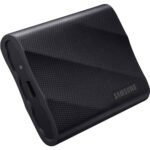 SAMSUNG 2 TB T9 USB-C 3.2 Gen 2x2 Portable SSD, Up to 2000 MB/s Sequential Read Speed & 1950MB/s Seq Write Speed, PCIe NVMe Technology, 256-Bit AES, Universal Compatibility, Black
