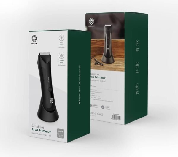 Green Lion Sensitive Area Trimmer: Cordless Grooming Tool with LED & 90 Min Battery - Image 2