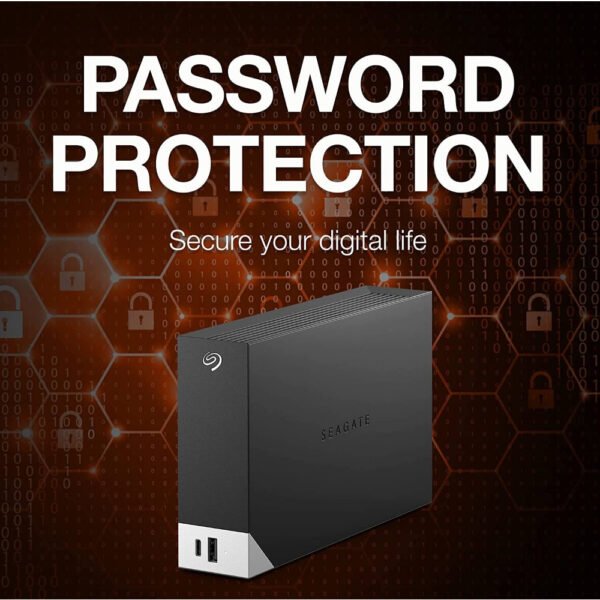 Seagate One Touch 18TB Desktop External Hard Drive, With Built-In Hub, USB-C and USB 3.0 Port, Compatible with Windows and Mac, Seagate Toolkit Backup Software Included (Copy) - Image 7