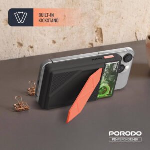 Porodo 10000mAh Power Bank, Compatible with MagSafe, Smart Thermal Cooling, Built-in Fan, Grip Stand, 20W PD, 15W Wireless Charging, LightningUSB-C Ports, Compatible with iPhone 16/15/14/13, S25 - Image 8