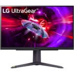 LG 27GR75Q UltraGear 27" QHD IPS Gaming Monitor, 165Hz Refresh Rate, 1ms (GtG), AMD FreeSync Premium, NVIDIA® G-SYNC Compatible, 16.7M Color Depth, Borderless Design