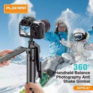 Plokama Auto-A7 AI 360° Rotating Tripod Portable Selfie Stick with Automatic AI Face Tracking - Image 5