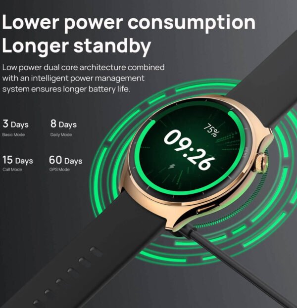 Mibro Lite 3 Pro Smartwatch, 1.32" AMOLED UHD Display, 150+ Sports Modes, 18 Specialized Algorithms, Bluetooth V5.3, 5ATM Waterproof, Up to 50 Days Battery Life - Image 2