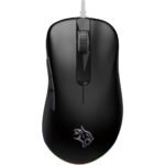 Porodo Gaming BlackHawk 8D Wired Gaming Mouse PWM3389 Sensor with TTC Switch - Black