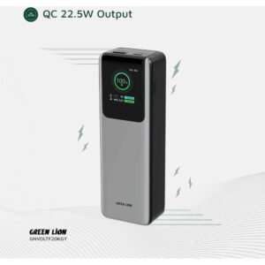 Green Lion Voltura 20000mAh Power Bank, PD 100W Fast Charging, TFT Display, Lightweight & Stylish Design, QC 22.5W USB-A Output, Wide Compatibility, Exquisite Appearance - Image 6