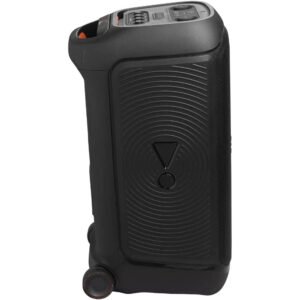 JBL PartyBox Stage 320 Portable Bluetooth Speaker, With Wheels, 5.4 Bluetooth, 240W, Splash Proof, Multi Speaker Connection, Dual Mic & Guitar Inputs, 18 Hours Max Playing Time, Black - Image 4