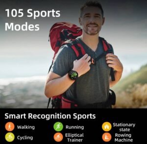 Mibro GS Pro, Smartwatch, 1.43" AMOLED Screen, 316L Stainless Steel Case, Long-Lasting Battery, 5ATM Waterproof, SpO2, 24/7 Heart Rate All-Day Health Monitoring - Image 8