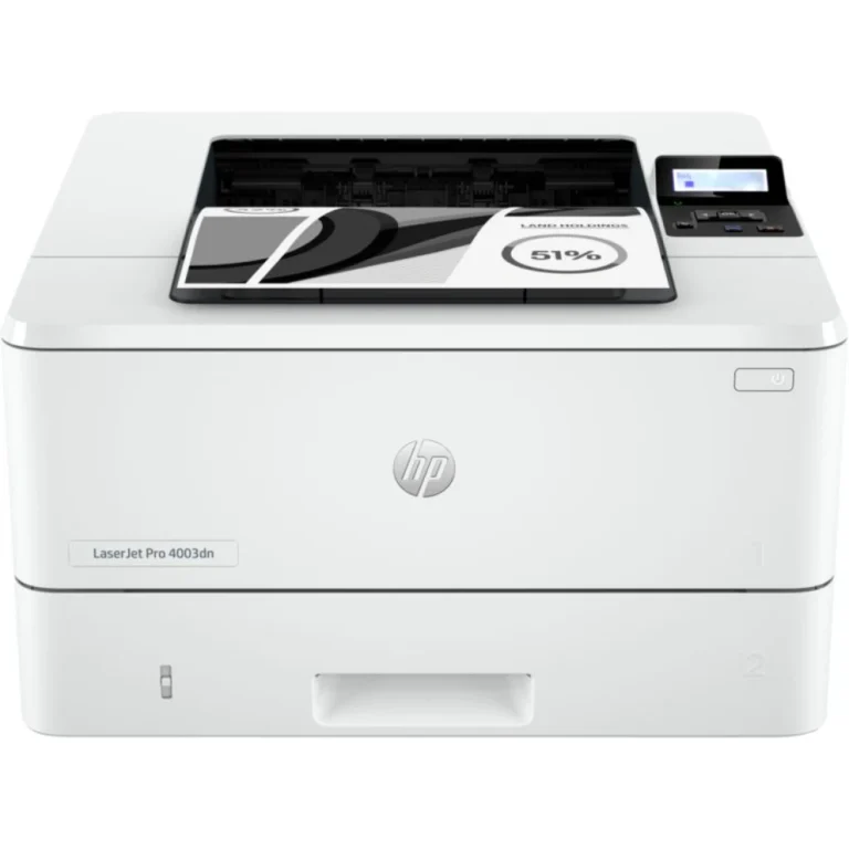 HP LaserJet Pro 4003dn Printer, 1200 x 1200 dpi Resolutions, Up to 40 ppm Preint Speed, LCD Graphic Display, 100 Sheet Multipurpose Tray 1, 250 Sheet Input Tray, USB / Ethernet