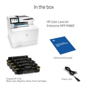 HP Color LaserJet Enterprise MFP M480f: Wireless Color Multifunction Duplex Printer - Image 5