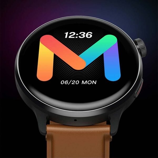 Mibro Watch Lite2 Smartwatch, 1.3" AMOLED HD Display, 60 Sports Modes, HD Bluetooth calling , SpO2 Health Monitoring, 2ATM Waterproof,12-day Battery Life, Dual Straps, Brown - Black - Image 4