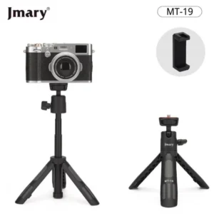 JMARY MT19 Portable Mini Extendable Selfie Stick Camera Mobile Phone Holder Live Streaming Tripod Desktop Stand - Image 3