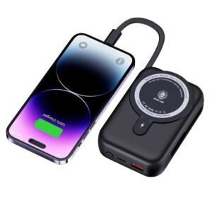 Green Lion Monaco MagSafe 10000mAh Power Bank: PD/QC 22.5W Fast Charging in Black - Image 2