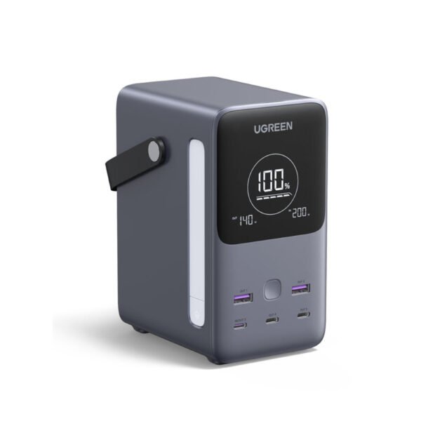 UGREEN 300W 48,000mAh Portable Charger Power Bank with Smart Digital Display, Lighting and SOS Mode, 153Wh 5 Ports USB C Battery Pack for Outdoor Camping and Home Backup for Laptop and Smartphones - Image 10