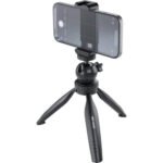 Green Lion Mini 360 Tripod with Phone Holder, 55-85 mm Phone Holder Size, 2.5kg load Capacity, Universal Compatibility, Pan & Tilt Function, 2-Angle Adjustable, Foam Phone Grips, 90 Tilt Ball Head