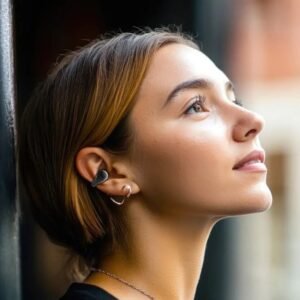 Green Lion Aurix Clip On Earbuds - Black - Image 4