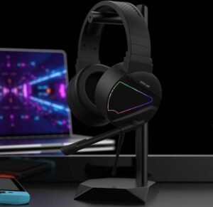 Green Lion GP27X Gaming Headphone, Built-in Omni-Directional Noise Cancelling Microphone, 2.1m Cable Length, 360" Free Bending, 50mm Speakers, RGB - Image 5