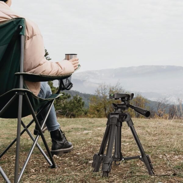 Green Lion GTP-50 Tripod Professional Aluminum - Black - Image 3