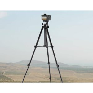 Green Lion GTP-100 Professional Aluminum Tripod - 1030mm Height, 360 Rotation, Adjustable, Non-Slip Base, Phone Holder, Flexible Pivot, Load Capacity 1kg, Compact & Durable - Image 3