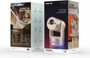 Green Lion Prisma 4K Portable Projector with 5200mAh Battery & Speaker & Remote Control, 150 ANSI Lumens, Screen Mirroring, (HDMI, USB, WiFi, BT) Connectivity, Android 9.0 - Image 3