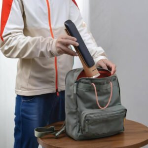 Green Lion LED Table Lamp, 1800mAh Battery, Cold-Natural-Warm Light Modes, Adjustable Brightness & Angle, 190 Lm Brightness, Stepless Dimming, Digital Time & Date - Wooden - Image 8