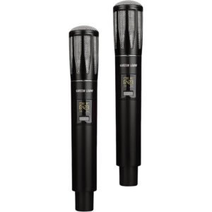 Green Lion Wireless Dual Cordless Dynamic Microphones with 800mAh Battery Capacity, Rechargeable Lithium Battery, Type-C Charging Port, 2-5 Hours Working Time, LCD Display, Plug & Play - Black - Image 3