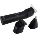 3 in 1 Body Trimmer: 1200mAh Cordless with LED Light in Black