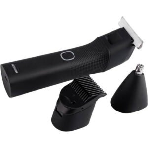 3 in 1 Body Trimmer: 1200mAh Cordless with LED Light in Black