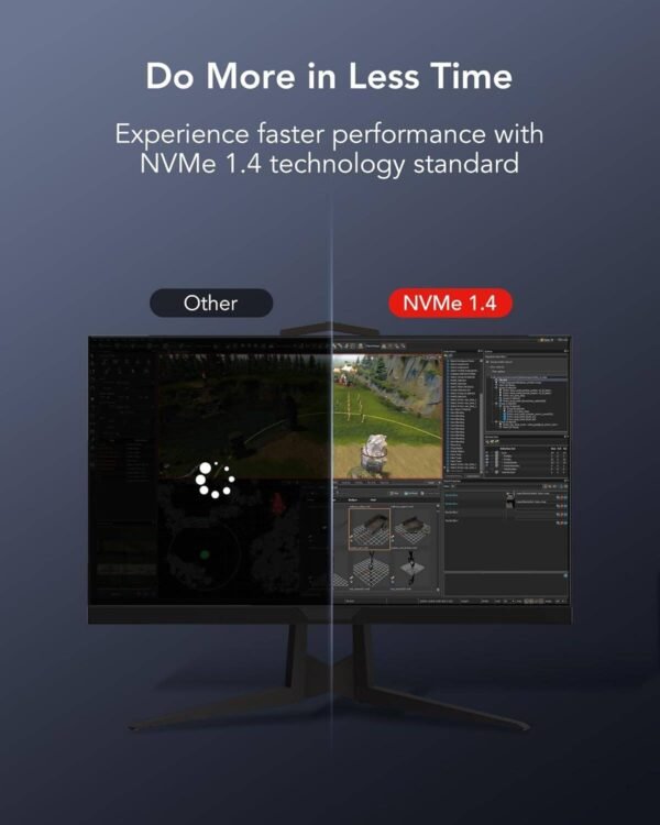 Lexar NM610 PRO Internal SSD, 1TB Capacity, M.2 2280 Form Factor, PCIe Gen3x4 Interface, Up to Read up to 3300MB/s, Write up to 2600MB/s Speed, 240TBW, 1.5m Hours MTBF - Image 6