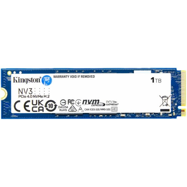 Kingston NV3 PCIe 4.0 NVMe Internal SSD, 1TB Capacity, M.2 2280 Form Factor, 6000 MB/s Sequential Read & 4000 MB/s Sequential Write Speed, 3D NAND Technology, 320 TBW Endurance - Image 2