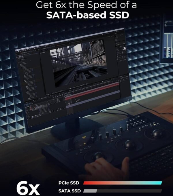 Lexar NM610 PRO Internal SSD, 1TB Capacity, M.2 2280 Form Factor, PCIe Gen3x4 Interface, Up to Read up to 3300MB/s, Write up to 2600MB/s Speed, 240TBW, 1.5m Hours MTBF - Image 5