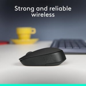 Logitech M171 Wireless Mouse for PC, Mac, Laptop, 2.4 GHz with USB Mini Receiver, Optical Tracking, 12-Months Battery Life, Ambidextrous - Black - Image 5