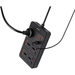 Green Lion GS-500 Power Socket 2500W, 5 AC Sockets, 4 USB-C, 2 USB-A, PD 20W Output, Universal Compatibility, 2500W Power, 3m Cord, Safety Shutters & Charging Protection - Image 7