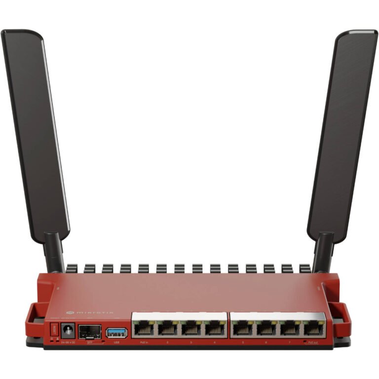 MikroTik L009 Router: IPQ-5018 CPU, Wi-Fi 6 Chip, AX600 Speed, 8x Gigabit Ethernet Ports, 1x 2.5G SFP Port, USB 3.0