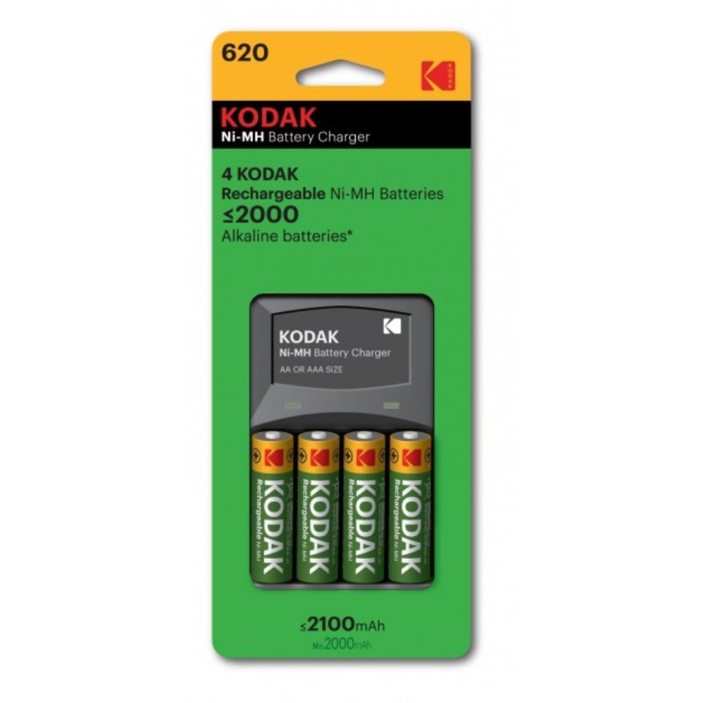 Kodak k620 standard charger plus 4 rechargeable AA batteries