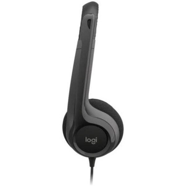 Logitech H390 Wired Headset for PC/Laptop, Stereo Headphones with Noise Cancelling Microphone, USB Type-A Interface, In-Line Controls, Works with Chromebook - Black - Image 4