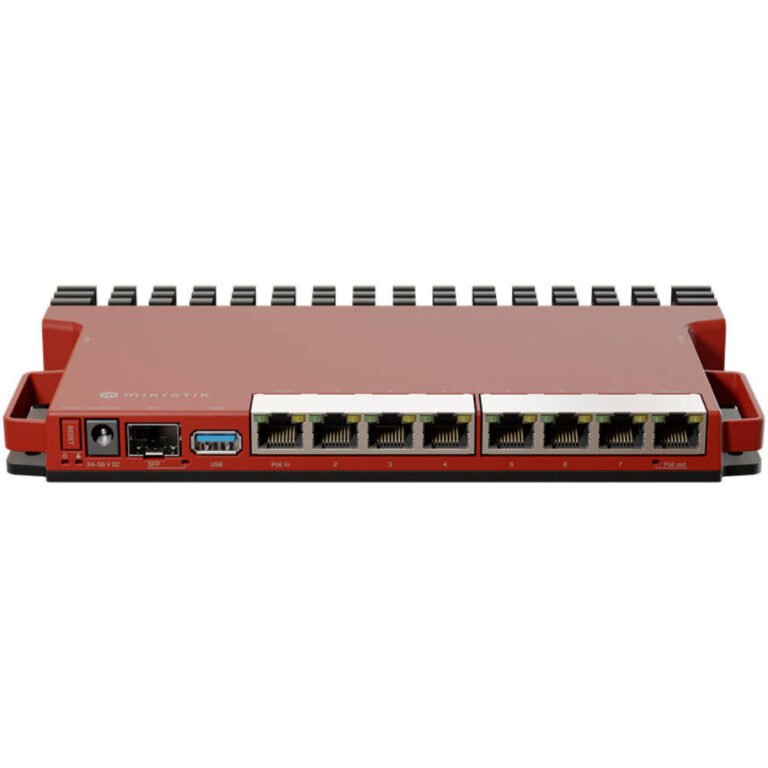 MikroTik Routerboard L009UiGS-RM 2.5G SFP Router, IPQ-5018 CPU, 512MB RAM, 128MB NAND, 1x 2.5Gbit Port, RJ45, USB 3.0, RouterOS v7
