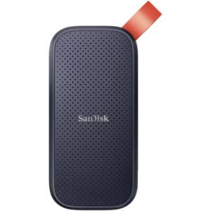 SanDisk 1TB Portable SSD, USB-C 3.2 Gen 2 Interface, Up to 800 MB/s Transfer Speed, Integrated Rubber Hook, Drop Resistant Up to 2 Meter, Black Orange