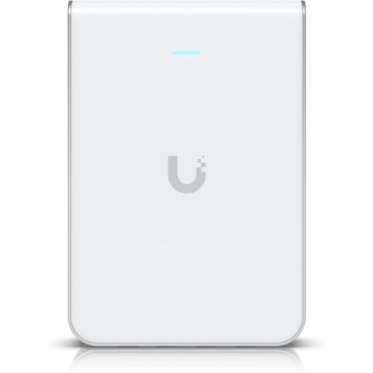 Ubiquiti Networks UniFi U6 In-Wall Access Point & 4-Port PoE Gigabit Switch 5.3 Gb/s Throughput, 1 x Gigabit PoE Uplink, In-Wall Mount