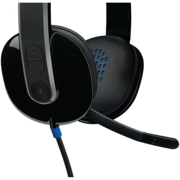 Logitech H540 USB Headset, With Noise-Cancelling Mic, Wired Connectivity, 18 Hours Battery Life, High Definition Sound Quality, On Ear Controls, Black - Image 5