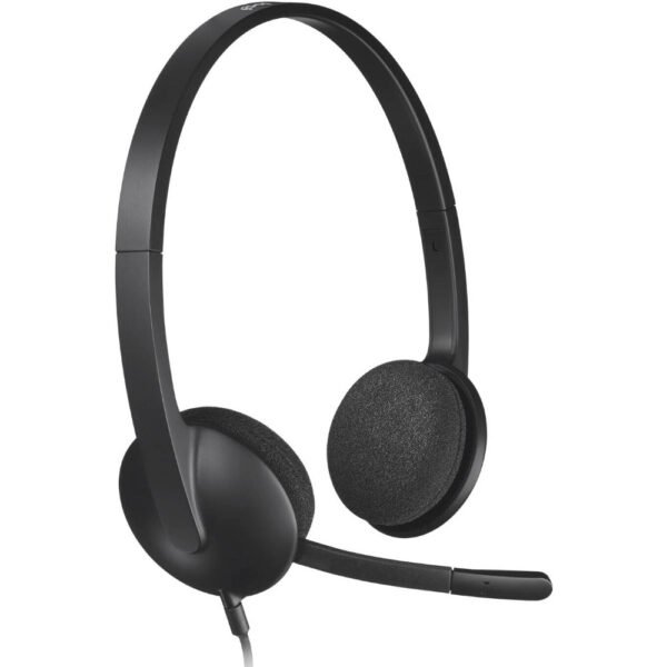 Logitech H340 USB Headset, Plug And Play, Noise Cancelling Microphone, USB Type A, Adjustable Headband, Black - Image 2