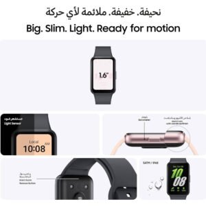 Samsung Galaxy Fit 3 Light and Sleek Fitness Band, 13 Days Battery, 100+ Exercises and Sleep Tracking, Gray - Image 3