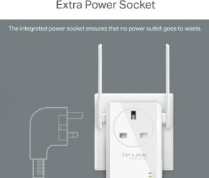 TP-Link TL-WA860RE WiFi Extender Booster with Passthrough Socket, Ethernet Port N300Mbps, Internet Booster, WiFi Repeater,WiFi Extender,App Control, WiFi Booster Range Extender, Plug and Play - Image 6