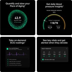 Whoop MG Life – Health and Fitness Tracker -12-Month Membership – 24/7 Activity and Sleep Tracker– Blood Pressure Insights, Activity Tracking – ECG Software – 14+ Days Battery Life - Image 4