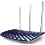 TP-Link AC750 Wireless Dual Band Router, 2.4GHz & 5GHz, Up to 733 Mbps Bandwidth, Omnidirectional Signal, 3x Fixed Antennas, 1x WAN Port, 4x LAN Ports, Blue