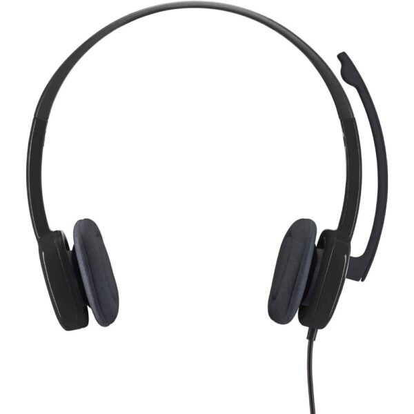 Logitech H151 3.5mm Analog Stereo Headset with Boom Microphone - Black - Image 2
