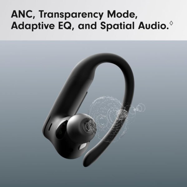 Beats Powerbeats Pro 2 - Wireless Noise Cancelling Workout Earbuds with Secure- Fit Earhooks, Up to 45-Hour Battery with Charging Case, Sweat & Water Resistant, Heart Rate Monitoring - Jet Black - Image 3